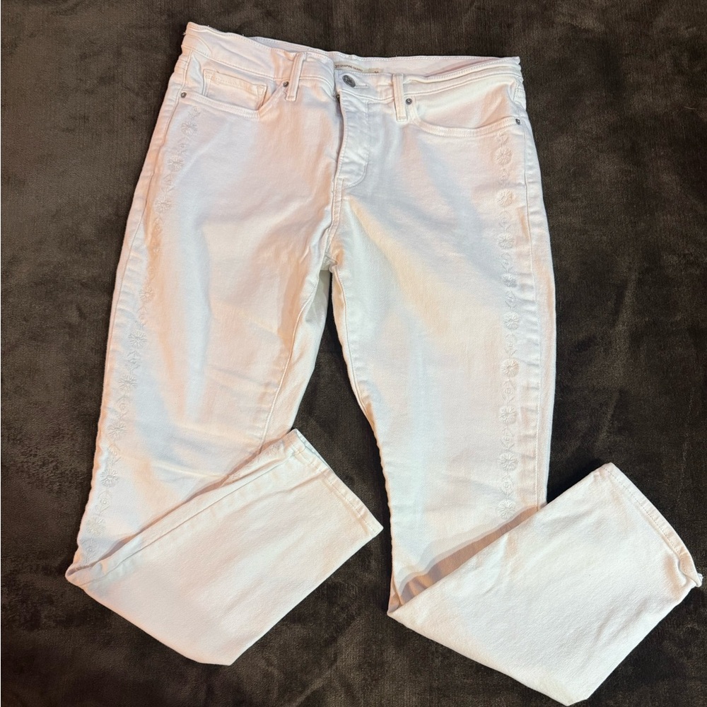 Women's Levi’s 311 Shaping Skinny White Ankle Jeans